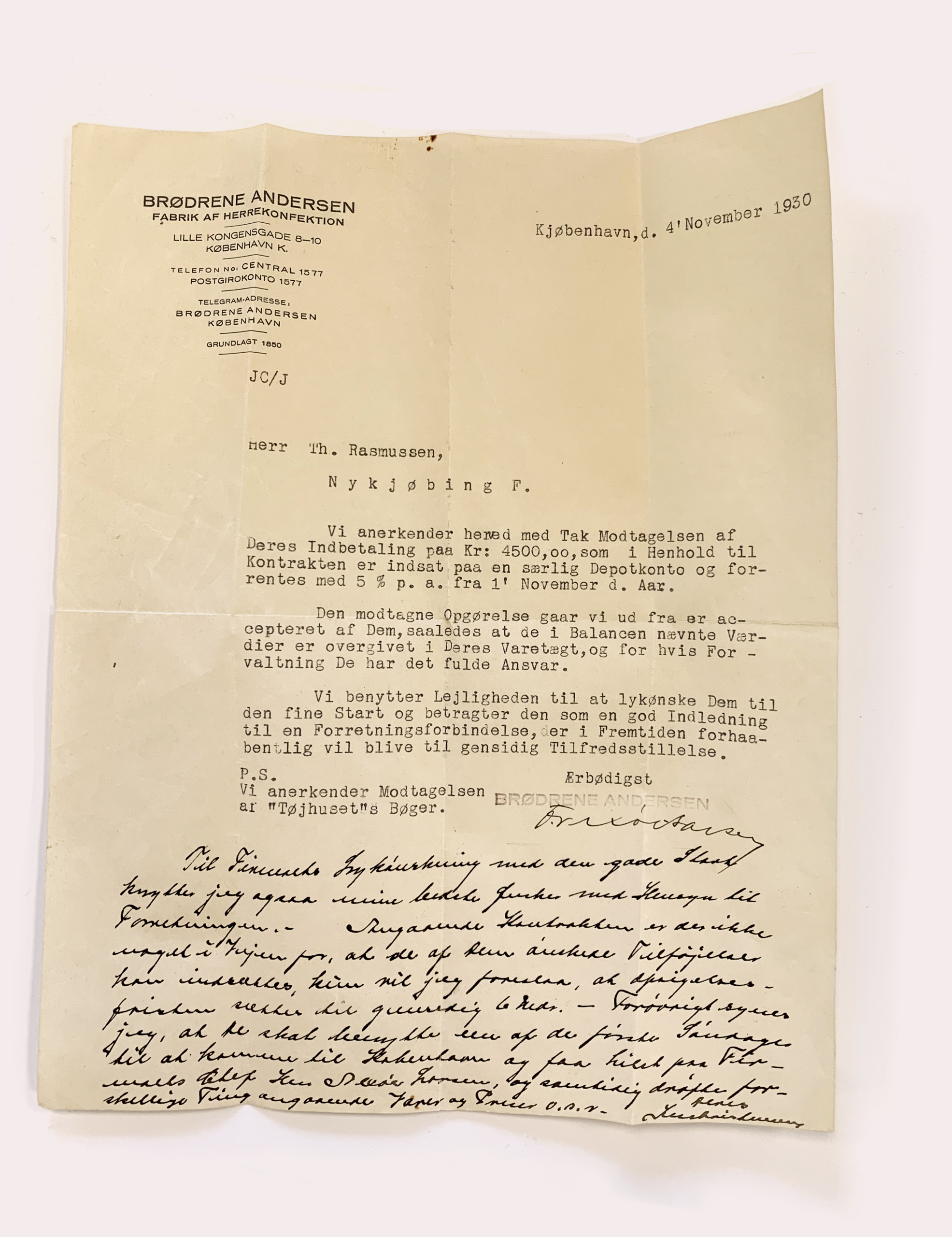 Købsaftalen fra 1930